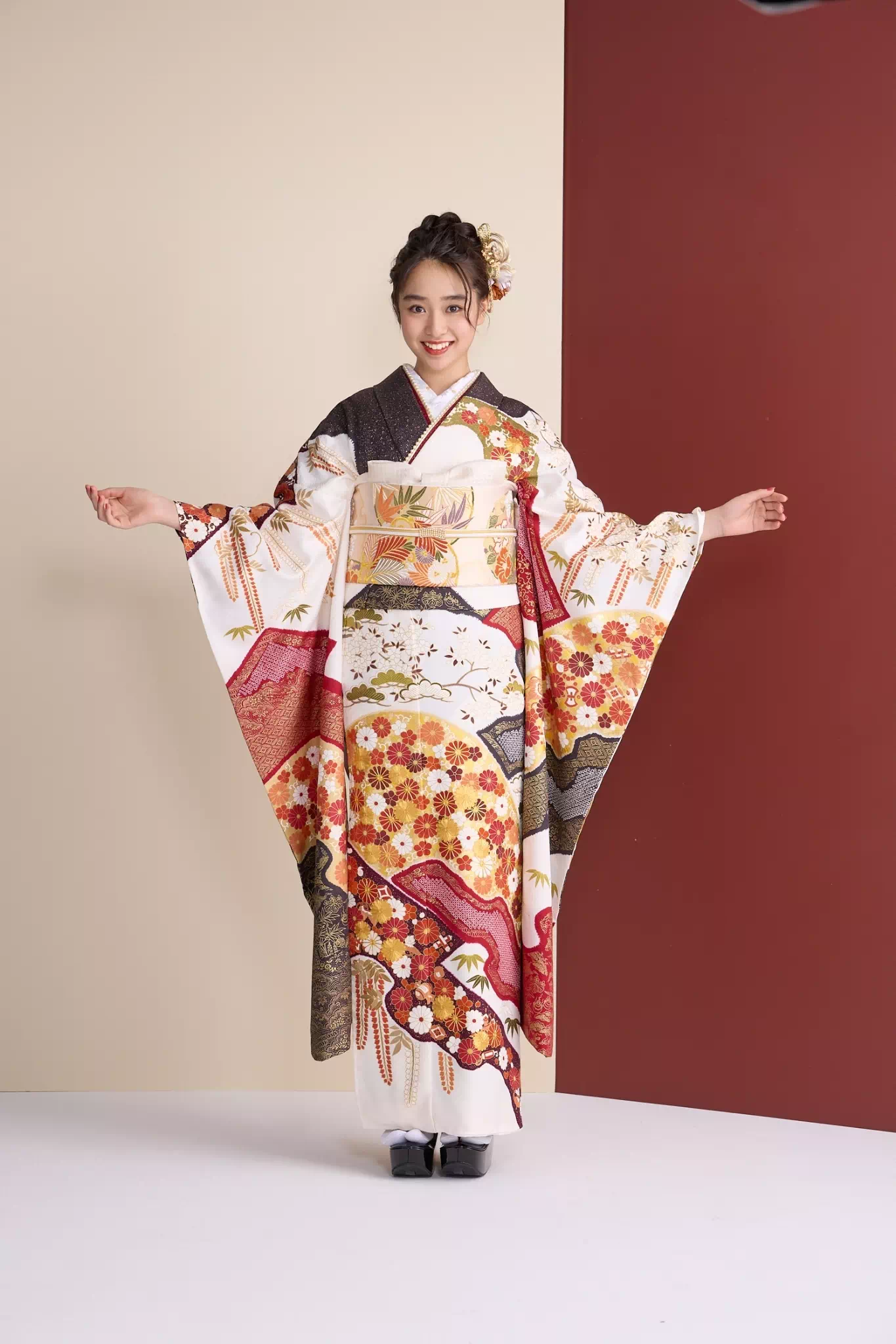 TAKAZEN姫路店　姫路市　成人式　卒業式　袴　振袖　イマドキ振袖　古典振袖　高級振袖　青柳